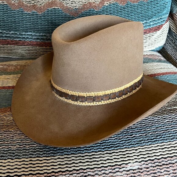 Vintage 1970s Cowboy Hat - Size 7 - Excellent Condition - Rare Find - Picture 3 of 8